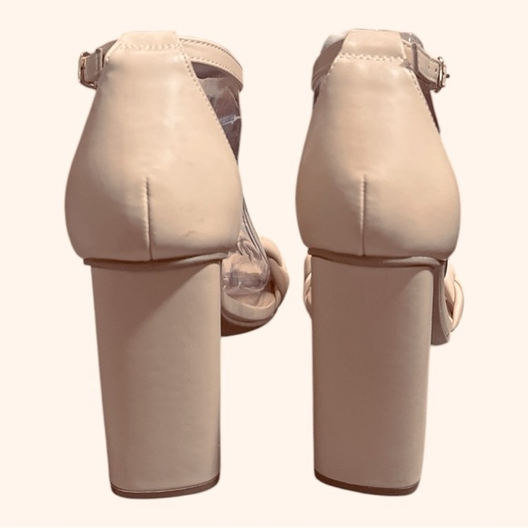 DREAM PAIRS Braided Block Heel Sandals | Chunky Heels w/ Ankle Strap | Size 9.5 - Picture 5 of 9